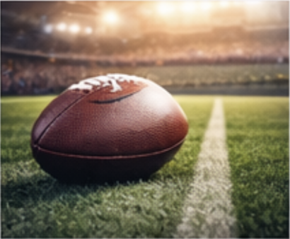 Football on the field